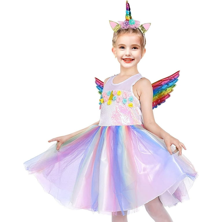 Unicorn dress for girls deals