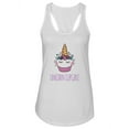 thumbnail image 1 of Unicorn Cupcake Design. Tank Women -Image by Shutterstock, Female XX-Large, 1 of 4