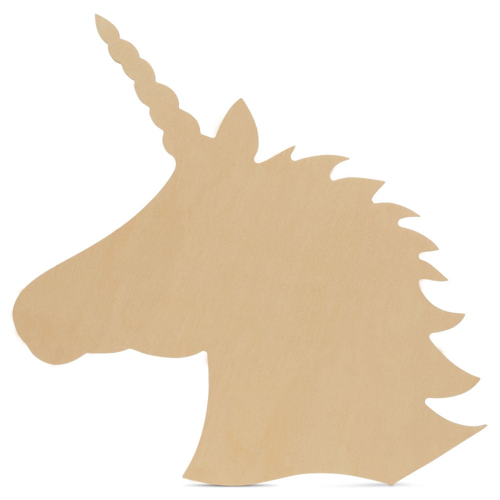Unicorn Cutouts 13-1/4-inch, Pack of 50 Wood Door Hanger Blanks, Wooden ...
