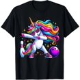 thumbnail image 1 of Unicorn Dabbing Bowling Squad Birthday T-Shirt Unisex S-5XL Hot Trending Shirt, Vintage Birthday Gift, 1 of 3