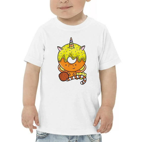 Unicorn Donut And Candy T-Shirt Toddler -Image by Shutterstock, 4 Toddler