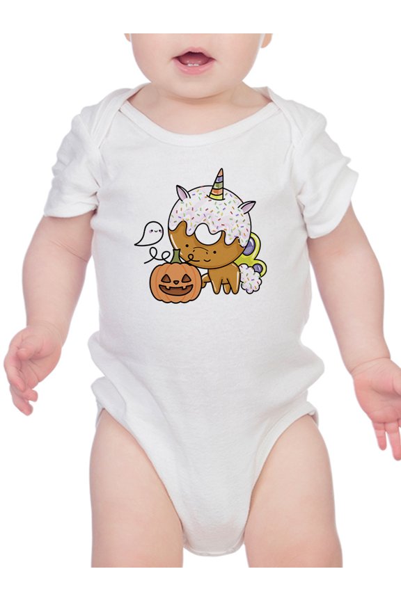 Unicorn Donut And Pumpkin Bodysuit Infant -Image by Shutterstock, 12 Months