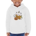thumbnail image 1 of Unicorn Donut And Pumpkin Hoodie Toddler -Image by Shutterstock,  2 Toddler, 1 of 4