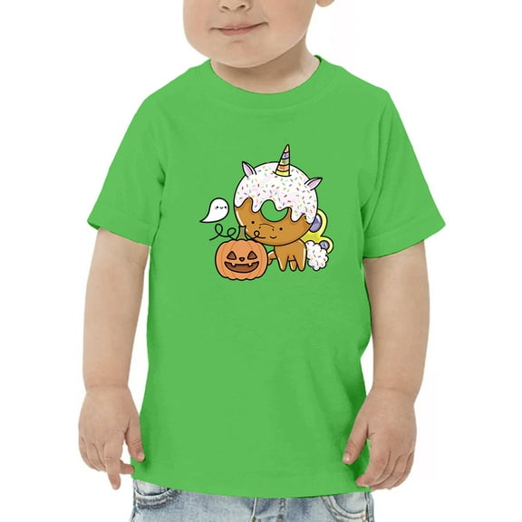 Unicorn Donut And Pumpkin T-Shirt Toddler -Image by Shutterstock,  3 Toddler