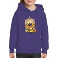 thumbnail image 1 of Unicorn Donut With Candycorn Hoodie Juniors -Image by Shutterstock,  Large, 1 of 4