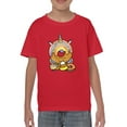 thumbnail image 1 of Unicorn Donut With Candycorn T-Shirt Juniors -Image by Shutterstock,  Medium, 1 of 4