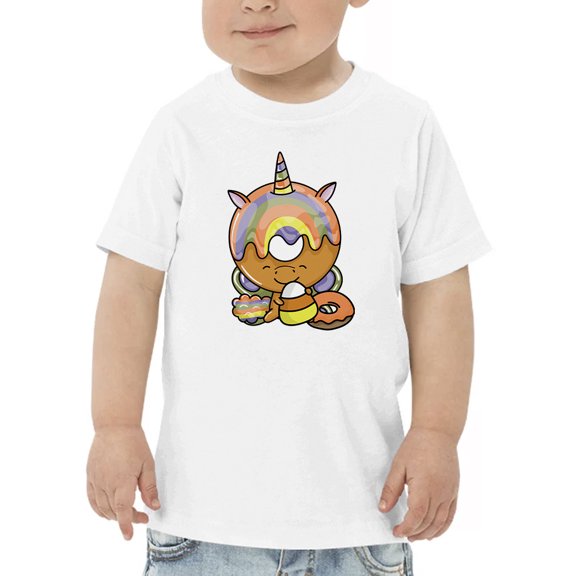 Unicorn Donut With Candycorn T-Shirt Toddler -Image by Shutterstock,  2 Toddler