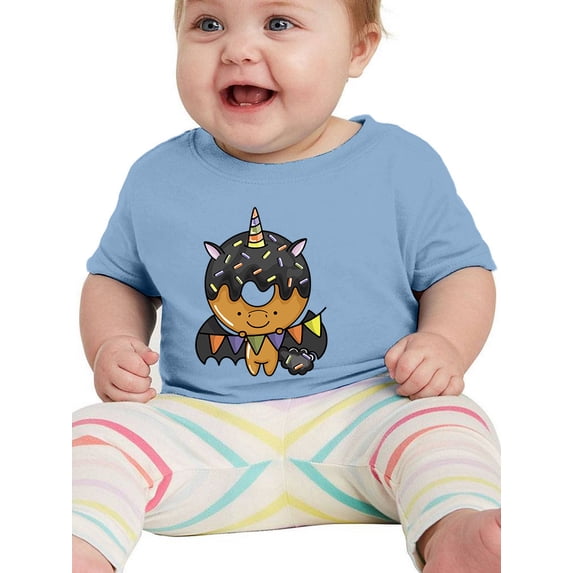Unicorn Donut With Colorful Flag T-Shirt Infant -Image by Shutterstock, 24 Months