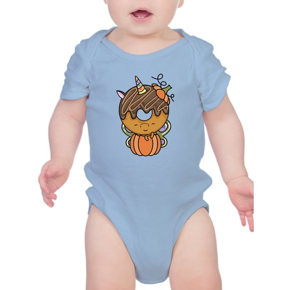 Unicorn Donut With Pumpkin Bodysuit Infant -Image by Shutterstock,  12 Months