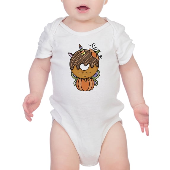 Unicorn Donut With Pumpkin Bodysuit Infant -Image by Shutterstock, 6 Months