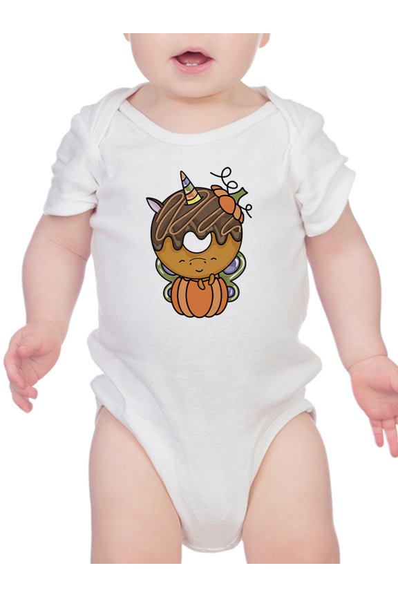 Unicorn Donut With Pumpkin Bodysuit Infant -Image by Shutterstock, Newborn