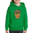 thumbnail image 1 of Unicorn Donut With Pumpkin Hoodie Juniors -Image by Shutterstock,  x-Large, 1 of 4