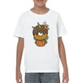 thumbnail image 1 of Unicorn Donut With Pumpkin T-Shirt Juniors -Image by Shutterstock,  x-Small, 1 of 4