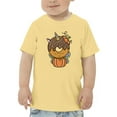 thumbnail image 1 of Unicorn Donut With Pumpkin T-Shirt Toddler -Image by Shutterstock,  5 Toddler, 1 of 4