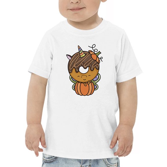 Unicorn Donut With Pumpkin T-Shirt Toddler -Image by Shutterstock, 5 Toddler