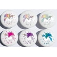 thumbnail image 1 of Unicorn Drawer Pulls / Horse Ceramic Cabinet Drawer Knobs / Set of 6, 1 of 2