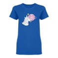 thumbnail image 1 of Unicorn Dream Planet Shaped T-Shirt Women -Image by Shutterstock, Female x-Large, 1 of 2