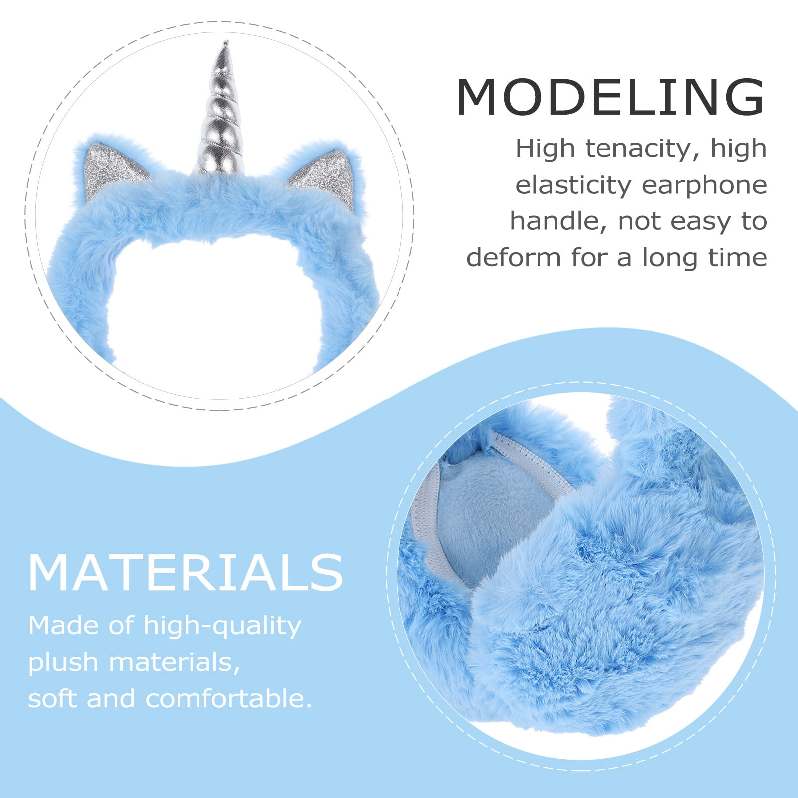 Unicorn Earmuffs Unicorn Horn Plush Earmuffs Adjustable Winter Fall Ear