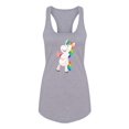 thumbnail image 1 of Unicorn Eating Watermelon Racerback Tank Women -SPIdeals Designs, Female x-Large, 1 of 4