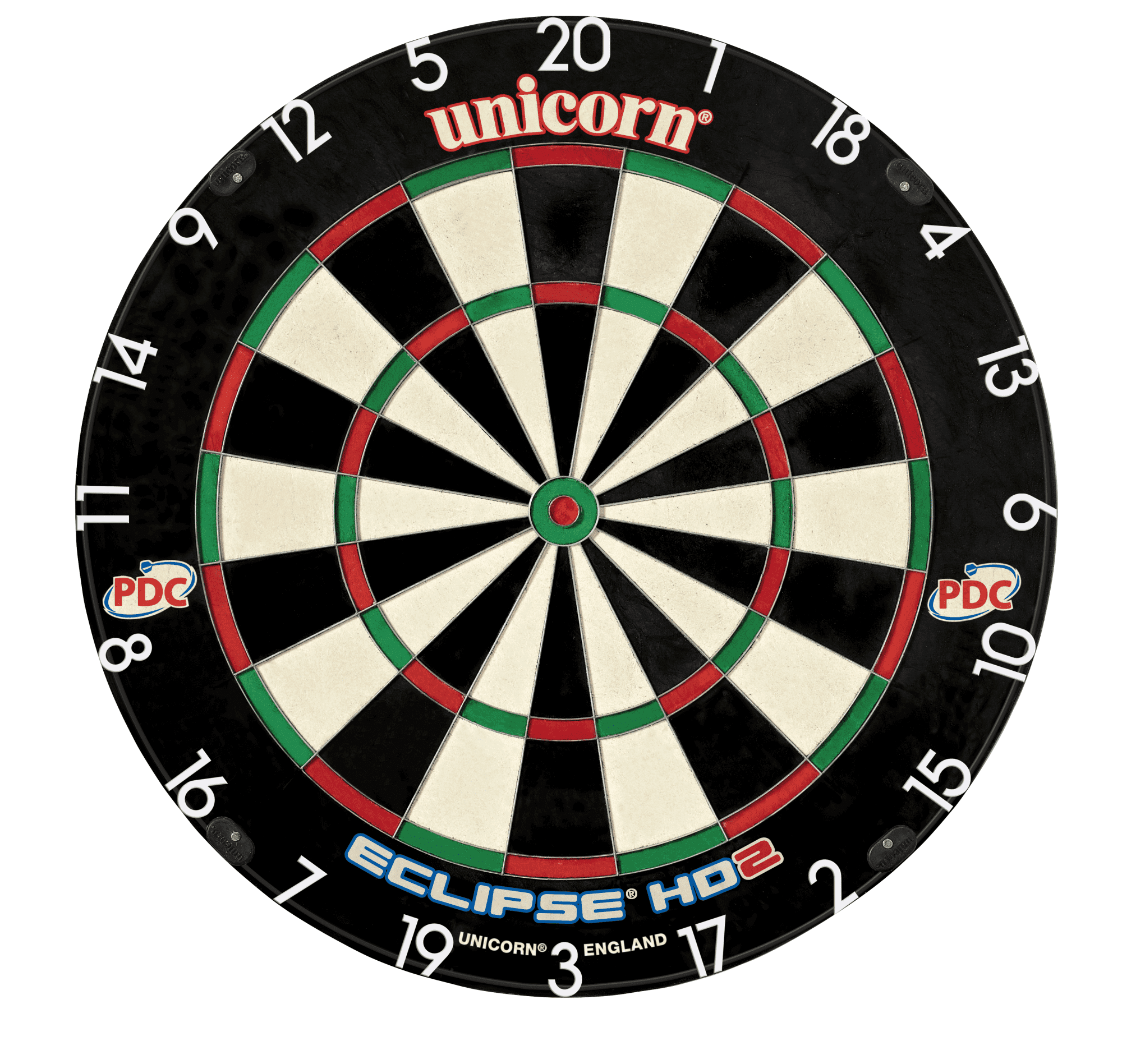 Unicorn Eclipse HD2 Black Round Bristle Dartboard