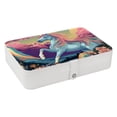 thumbnail image 1 of Unicorn Elegant PU Leather Jewelry Organizer Box with Removable Compartment - Portable Earring Organizer, 1 of 6