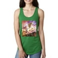 thumbnail image 1 of Unicorn Fanstasy Rainbow Castle Ladies Racerback Tank Top, Kelly, X-Large, 1 of 3