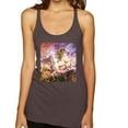 thumbnail image 1 of Unicorn Fanstasy Rainbow Castle Tri-Blend Racerback Tank Top, Brown, Medium, 1 of 3