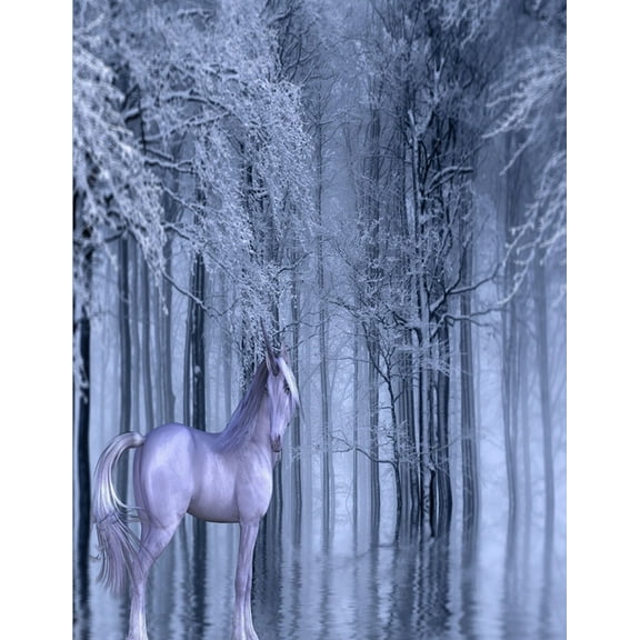 Unicorn Fantasy Notebook: 100 Pages 8.5" X 11" Wide Ruled Line Paper, (Paperback)