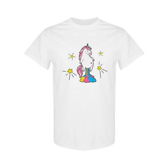Unicorn Farting Rainbow T-Shirt Women -SPIdeals Designs, Female XX-Large