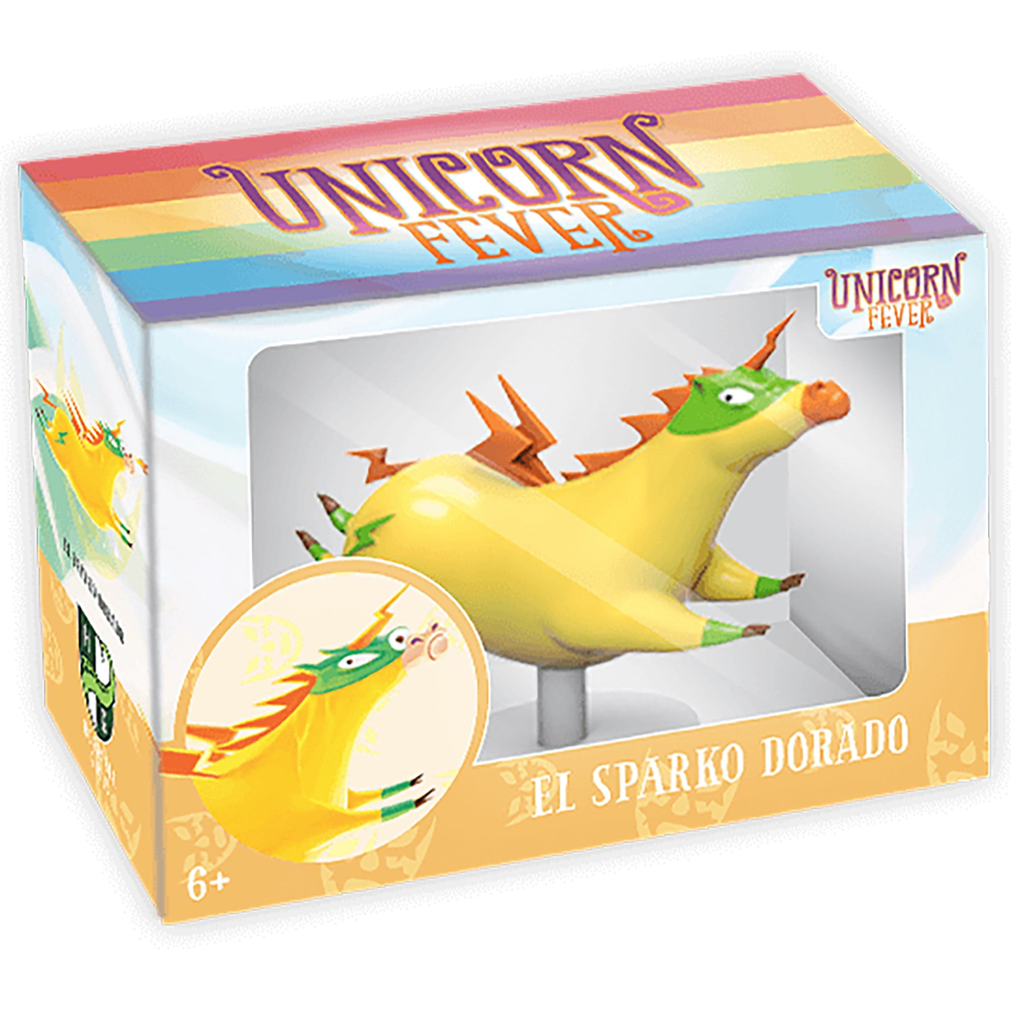 Unicorn Fever: El Sparko Dorado - Painted Figure - Collectible Unicorn Miniature, Ages 6+