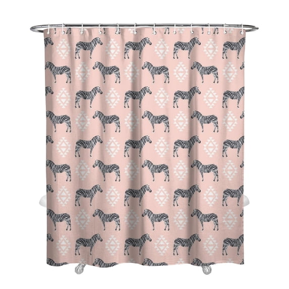 Unicorn & Flower Print Shower Curtain - 72x84 Inch Quick-Dry Waterproof Bath Curtain, Elegant Retro Pattern, Polyester Fabric with Reinforced Grommets