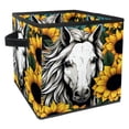 thumbnail image 1 of Unicorn Foldable Storage Box with Handle, 10.8"x10.5"x10.6", Large Capacity Organizer Bins, 1 of 6