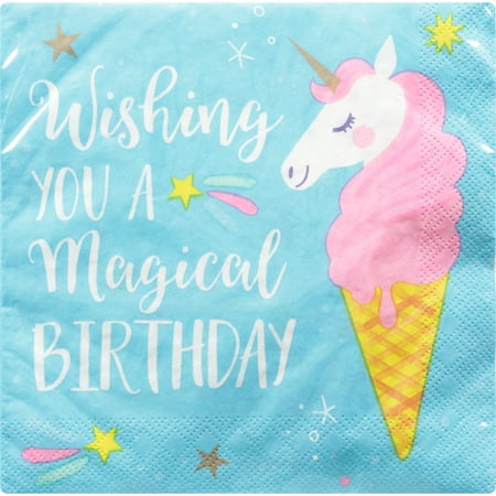 Unicorn Galaxy Luncheon Napkin, 16 Count