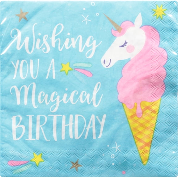 Unicorn Galaxy Luncheon Napkin, 16 Count