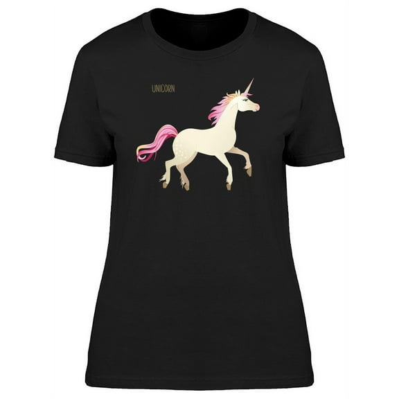 Unicorn Galloping Purple Mane T-Shirt Women -Image by Shutterstock, Female Medium