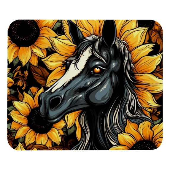 Unicorn Gaming Mouse Pad, Desk Mat, Square 8.3x9.8 Inch Non-Slip Rubber Bottom Printed for Office and Gaming