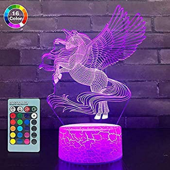 Unicorn Gifts,Unicorn Lamp Unicorn Party Supplies 16 Color Changing Nightlight with Touch and