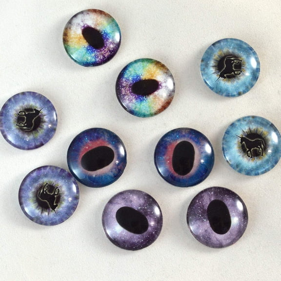 Unicorn Glass Eyes Bundle - 5 Pairs