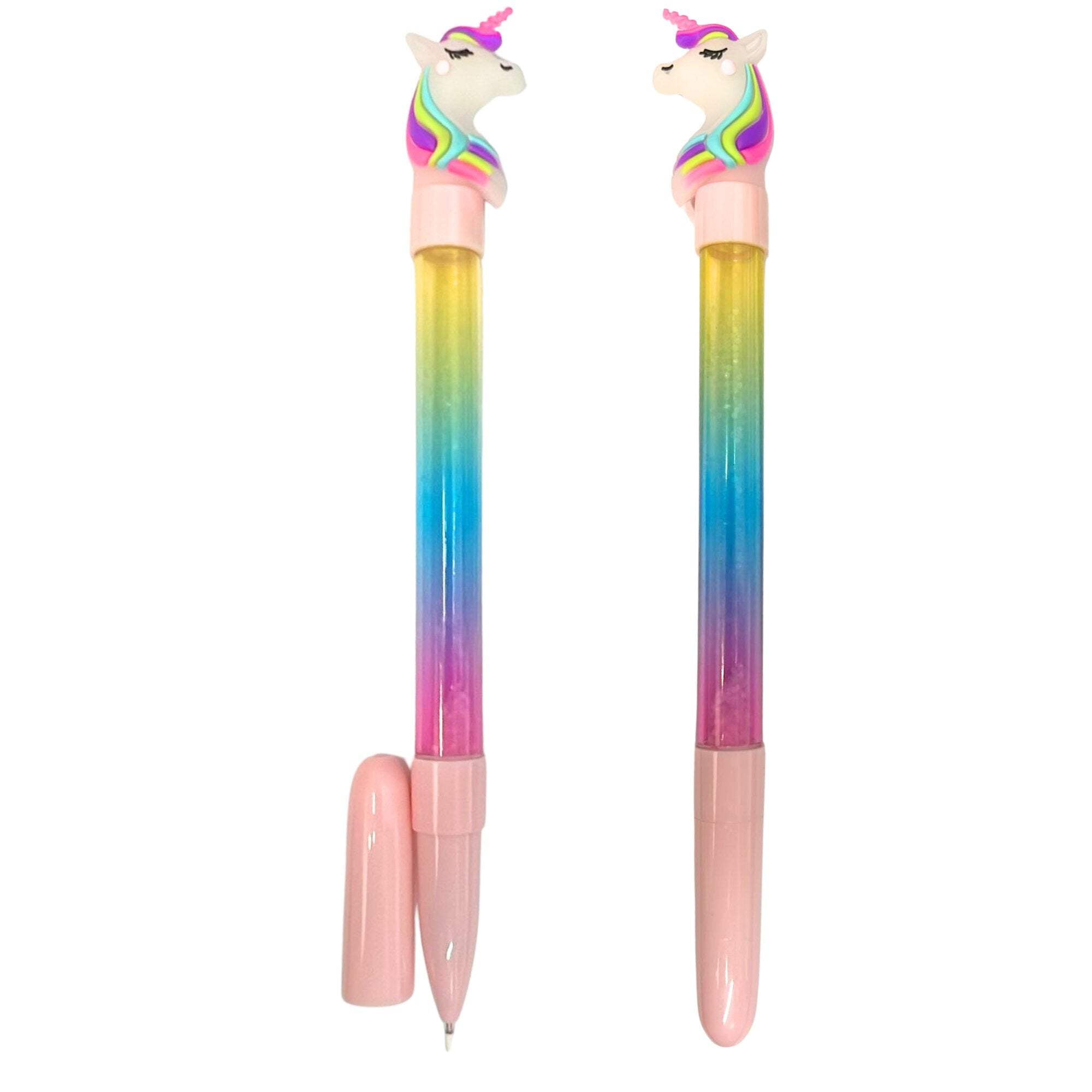 Unicorn Glitter Blue Ink Pen: 1CT