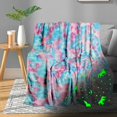 thumbnail image 1 of Unicorn Glow in The Dark Blanket for Girls/Kids Age 3-12, Soft Fleece Throw - 40"x60", 1 of 7