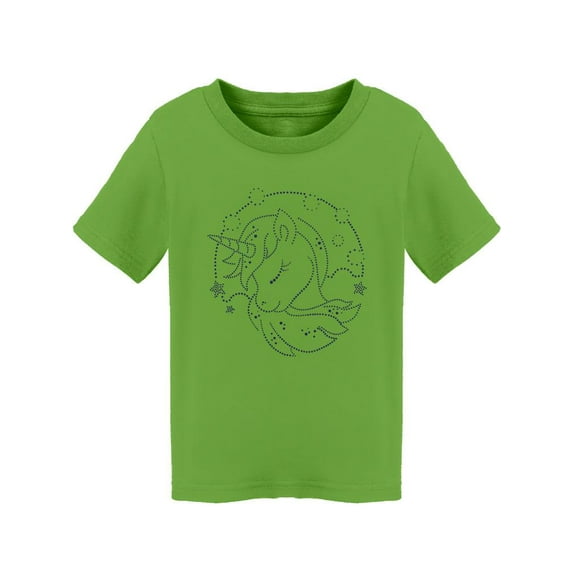 Unicorn Head Line Art T-Shirt Toddler -Image by Shutterstock, 2 Toddler