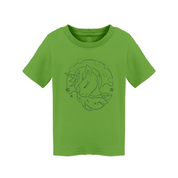 Unicorn Head Line Art T-Shirt Toddler -Image by Shutterstock, 4 Toddler