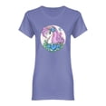 thumbnail image 1 of Unicorn Head With Long Mane Shaped T-Shirt Women -Image by Shutterstock, Female Large, 1 of 2