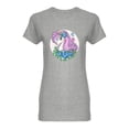 thumbnail image 1 of Unicorn Head With Long Mane Shaped T-Shirt Women -Image by Shutterstock, Female Small, 1 of 2