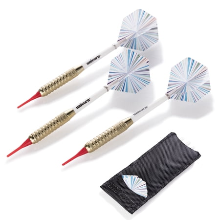 Unicorn High-Quality, Entry-Level Soft Tip 200 Dart Set Includes Darts, Barrels, Flights, and Shafts for Use with Electronic Dartboards