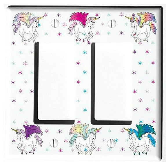 Unicorn Horse Light Switch Plate and Outlet Covers/Unicorn Pony Children's Room Decor