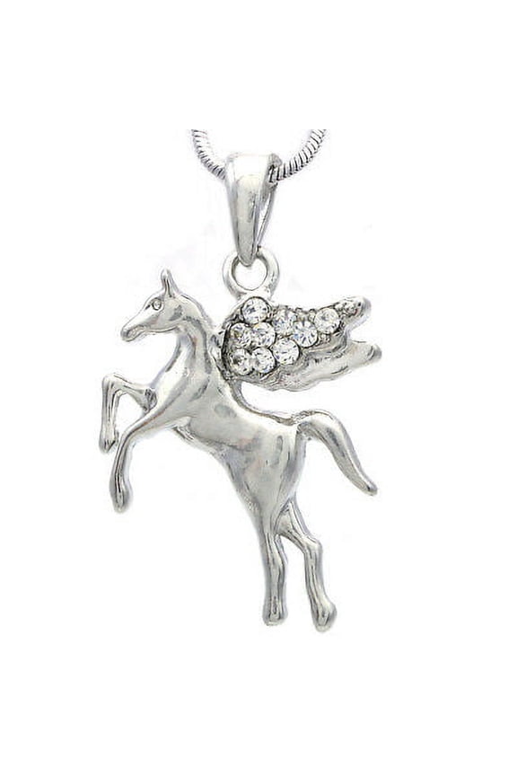 Unicorn Horse Necklace Pendant Animal Jewelry Lover Teen Teenager Lady Women i4