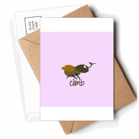 Unicorn Ireeping Insect Art Deco Fashion Postcards Envelopes Blank Note Cards Mailing