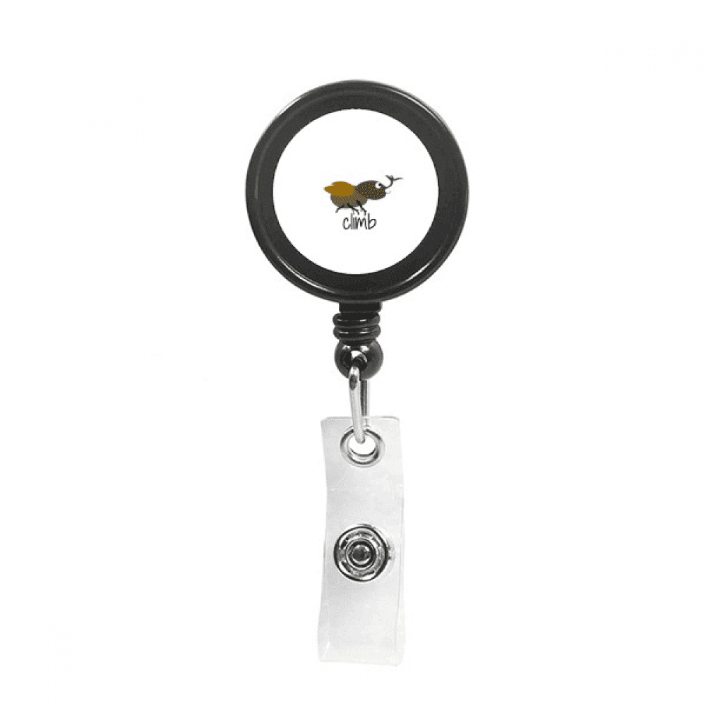 Unicorn Ireeping Insect Art Deco  Fashion Retractable Keychain Badge Holder ID Badge