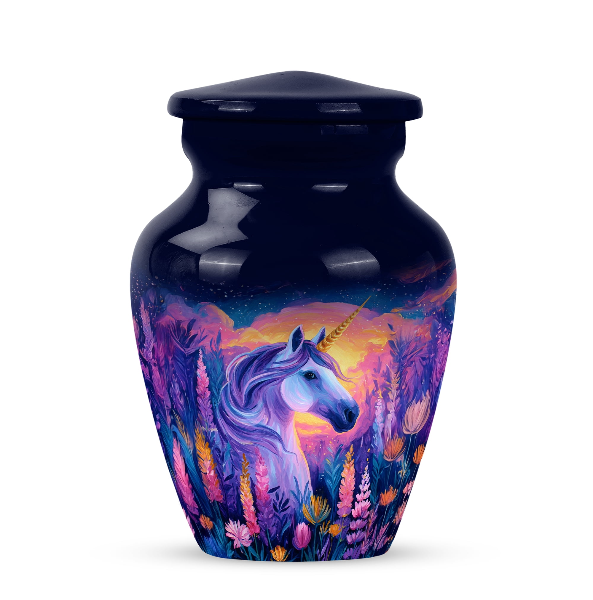 Unicorn Keepsake Urn, Mini Urn For Human Ashes, Small Keepsake Urns For Ashes Adult Female, Cremation Urns For Ashes, Magical Unicorn Tribute Keepsake (Size, 3 Inch, 1 Pc)